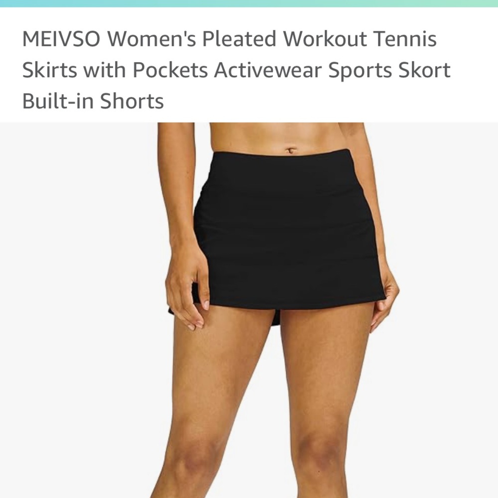 NWOT black skort, never worn.